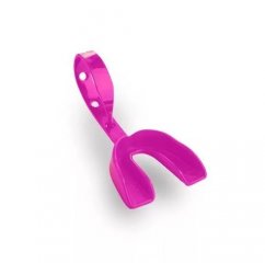 Капа спортивная для зубов со стрэпом (розовая)